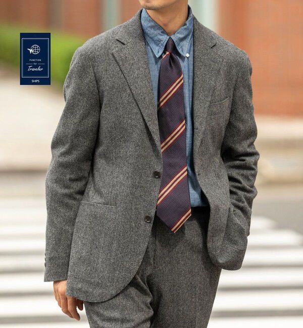 SHIPS「SHIPS:〈FUNCTION〉〈セットアップ対応〉ホームスパン ジャケット」|テーラードジャケット|