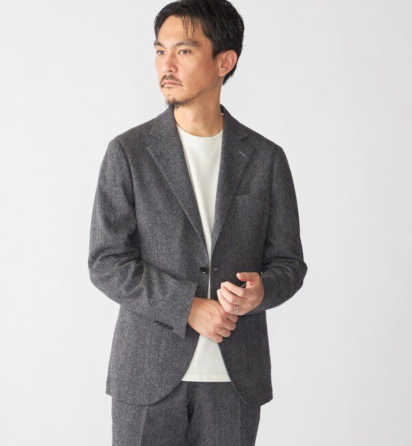 SHIPS「SHIPS:〈FUNCTION〉〈セットアップ対応〉ホームスパン ジャケット」|テーラードジャケット|