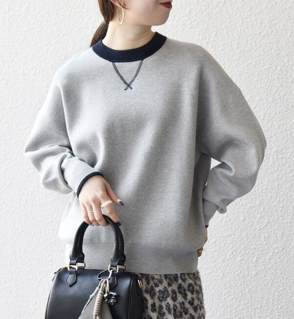 SHIPS any「SHIPS any:〈手洗い可能〉ダブルフェイス Vガゼット ニット プルオーバー」|ニット・セーター|