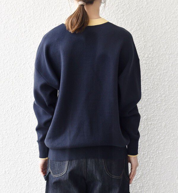 SHIPS any「SHIPS any:〈手洗い可能〉ダブルフェイス Vガゼット ニット プルオーバー」|ニット・セーター|