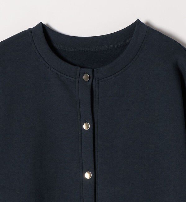 quaranciel「quaranciel:〈洗濯機可能〉スタッズ ロゴ ダンボール スウェット カーディガン」|スウェット・ジャージ|