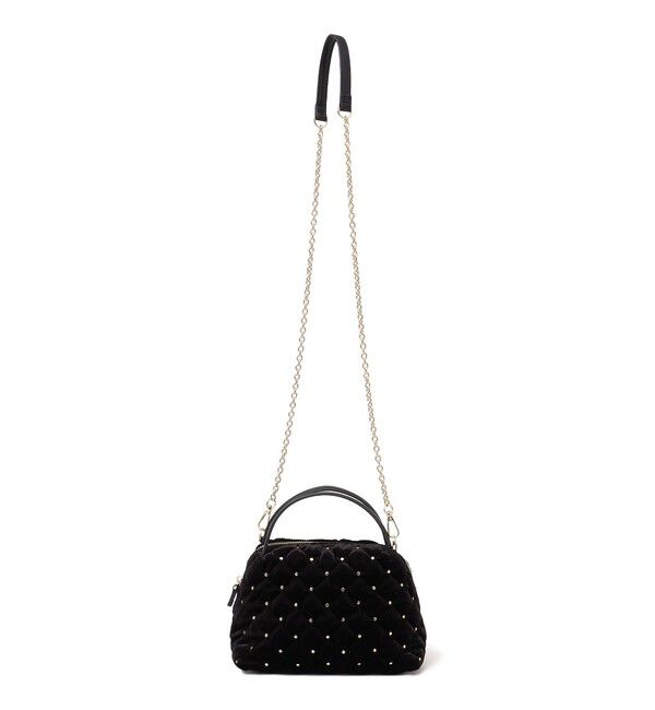 SHIPS for women「ポリエステル ベロア キルティング バッグ」|ショルダー・メッセンジャー|