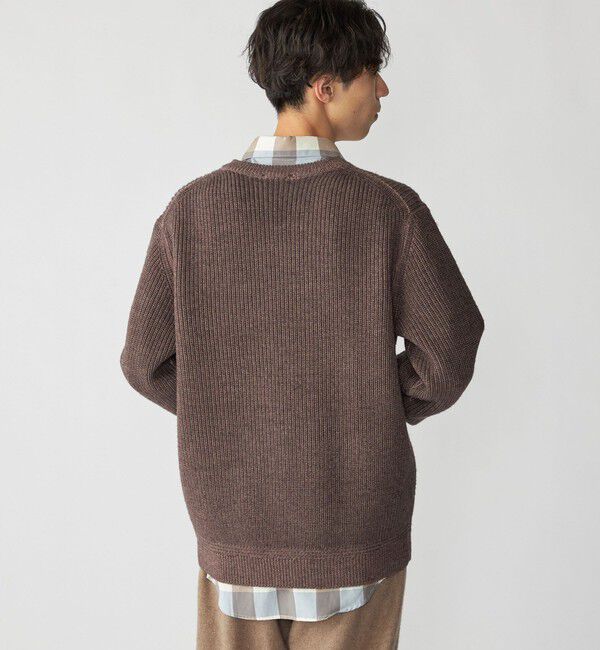 SHIPS「SHIPS: ウール ガーメントダイ Vネック ニット」|ニット・セーター|