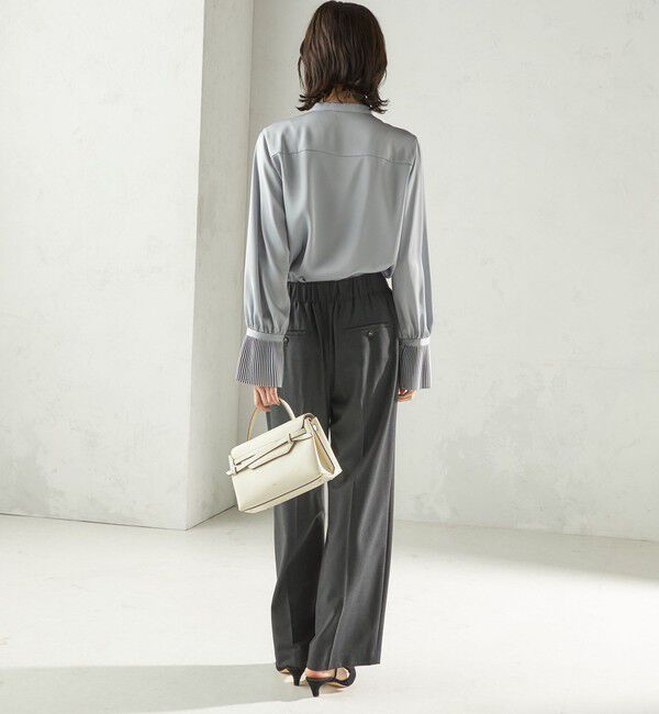 SHIPS for women「〈手洗い可能〉プリーツ 袖 デザイン ブラウス」|シャツ・ブラウス|