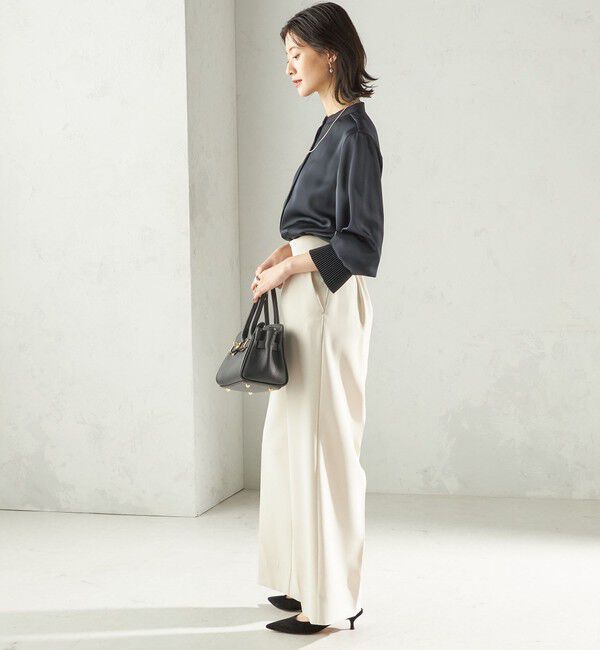 SHIPS for women「〈手洗い可能〉プリーツ 袖 デザイン ブラウス」|シャツ・ブラウス|