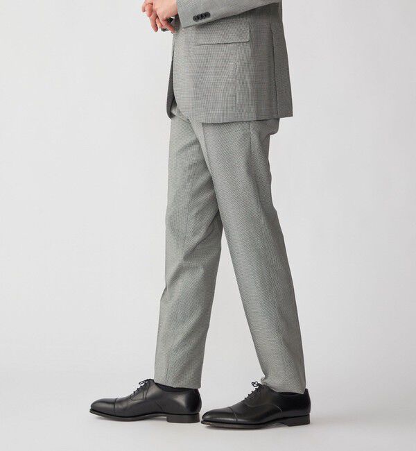 SHIPS「SHIPS:〈FUNCTION/洗濯機可能〉ウォッシャブル ハウンドトゥース スラックス(セットアップ対応)」|スラックス|