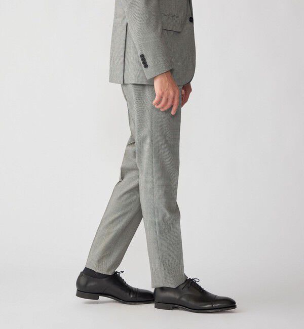 SHIPS「SHIPS:〈FUNCTION/洗濯機可能〉ウォッシャブル ハウンドトゥース スラックス(セットアップ対応)」|スラックス|