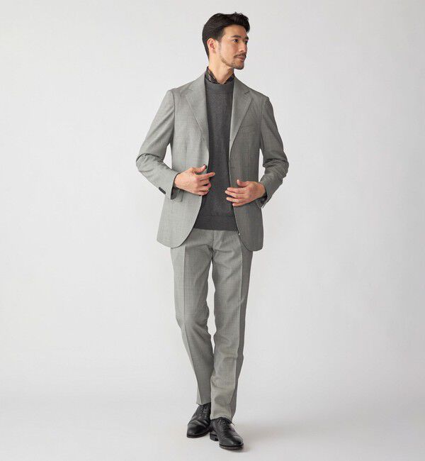 SHIPS「SHIPS:〈FUNCTION/洗濯機可能〉ウォッシャブル ハウンドトゥース スラックス(セットアップ対応)」|スラックス|