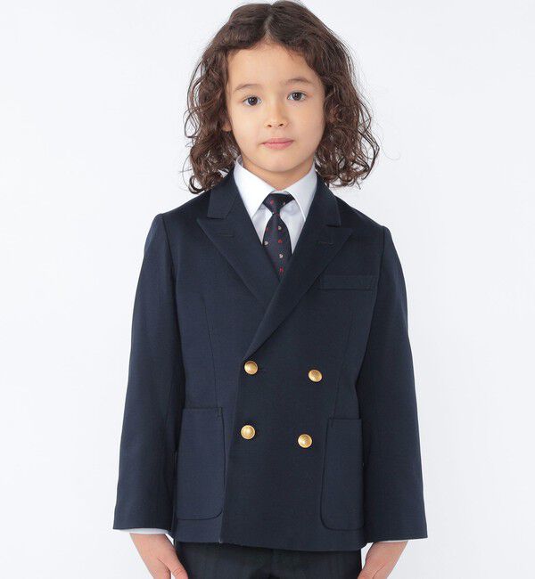 SHIPS KIDS「SHIPS KIDS:110～130cm /セレモニー ポンチ ダブルボタン ジャケット」|スーツ|