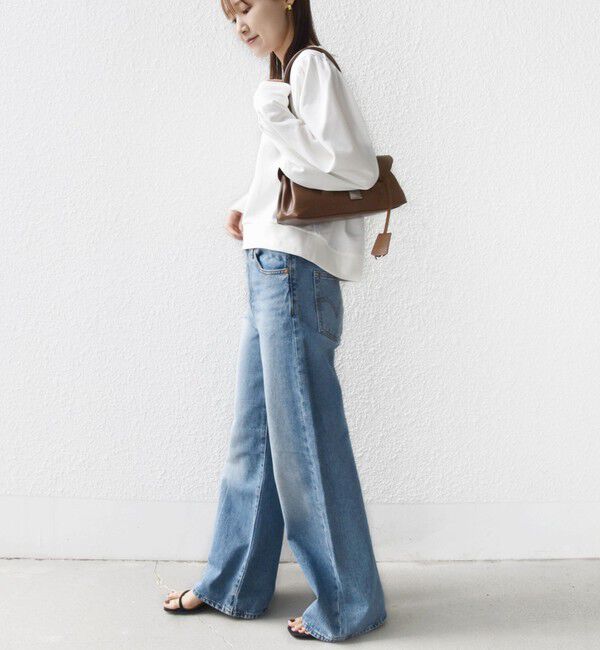 SHIPS for women「【WEB限定】〈手洗い可能〉ショルダー タック パフ スリーブ ミニ 裏毛 プルオーバー」|Tシャツ・カットソー|