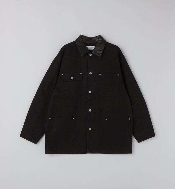 SHIPS「City Ambient Products: オーバーサイズ カバーオール ワーク ジャケット」|ブルゾン・スタジャン|