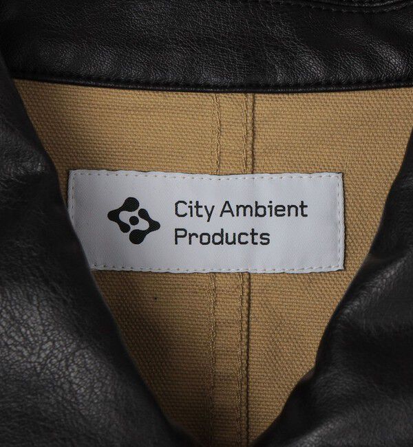 SHIPS「City Ambient Products: オーバーサイズ カバーオール ワーク ジャケット」|ブルゾン・スタジャン|