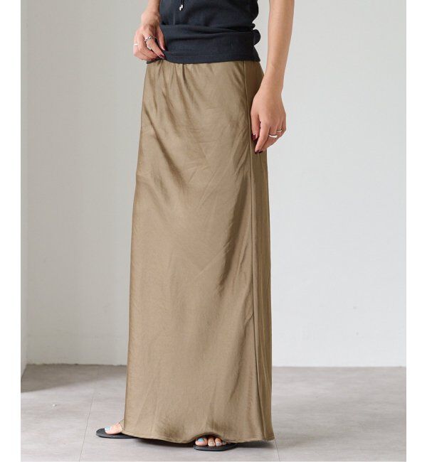 OUTDOOR PRODUCTS Usual Things「サテンゴムイージースカート」|スカート|