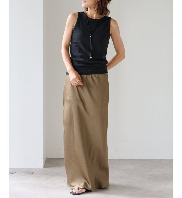 OUTDOOR PRODUCTS Usual Things「サテンゴムイージースカート」|スカート|