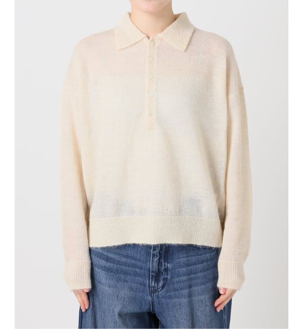 OUTDOOR PRODUCTS Usual Things「モヘヤブレンドニットポロシャツ」|ニット・セーター|