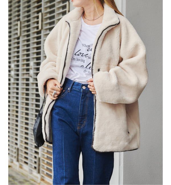 OUTDOOR PRODUCTS Usual Things「スタンドカラーボアブルゾン」|その他|