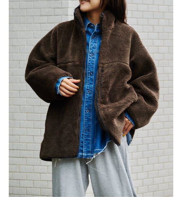 OUTDOOR PRODUCTS Usual Things「スタンドカラーボアブルゾン」|その他|