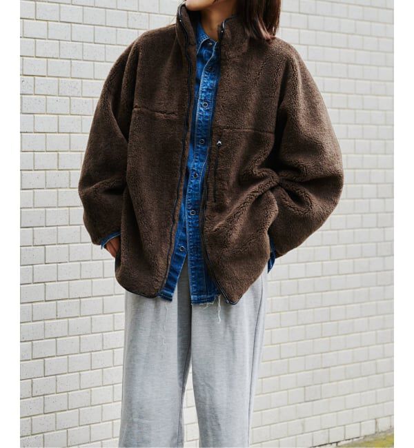 OUTDOOR PRODUCTS Usual Things「スタンドカラーボアブルゾン」|その他|