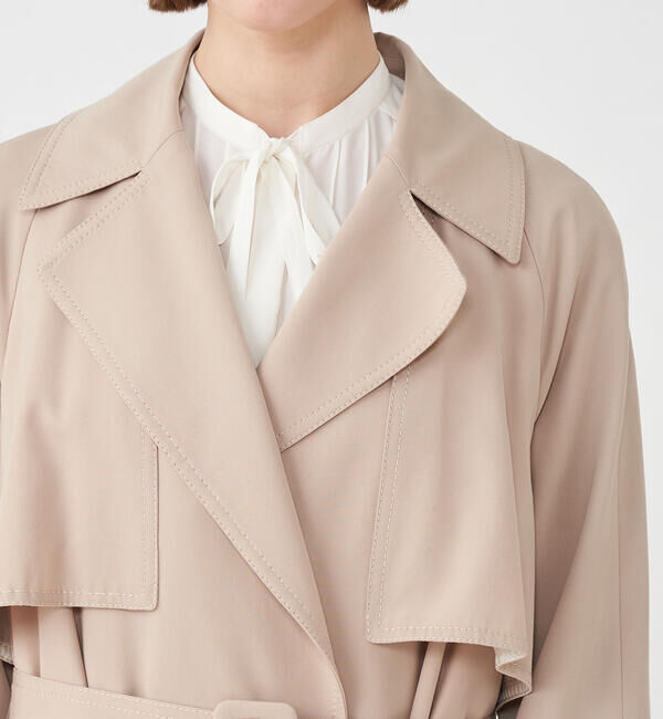 Ballsey「ウールギャバジン ガウンコート」|トレンチコート|