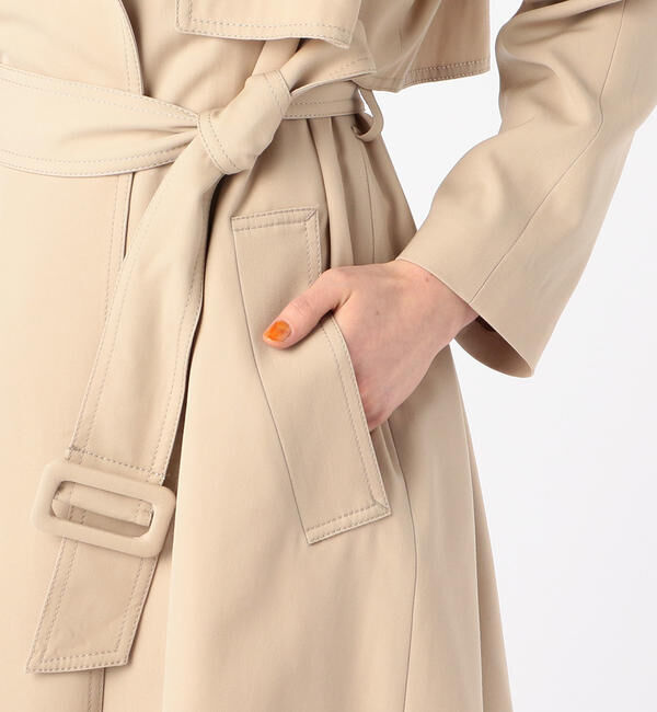 Ballsey「ウールギャバジン ガウンコート」|トレンチコート|