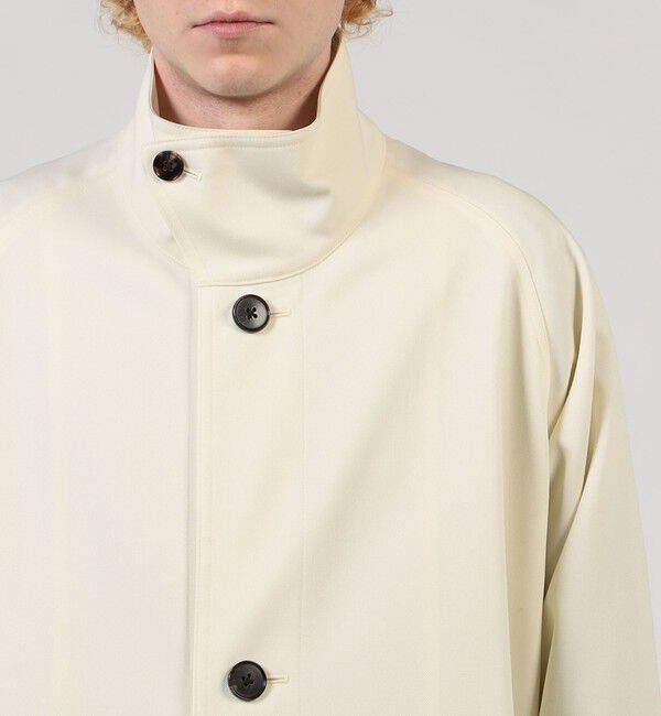 CABaN「ウールギャバジン スタンドカラーコート」|ステンカラーコート|