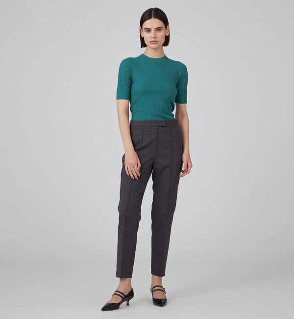 TOMORROWLAND collection「カシミヤシルクリブ ハーフスリーブプルオーバー」|ニット・セーター|