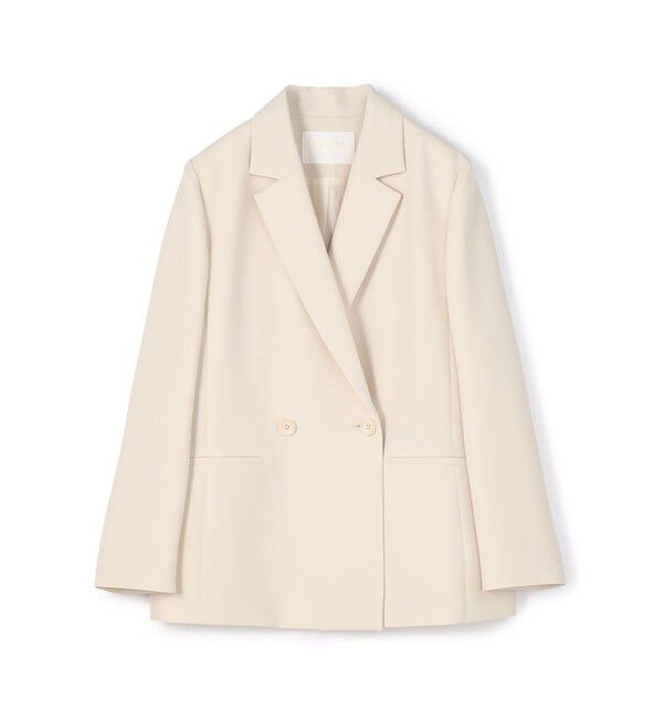 Ballsey「ドライダブルクロス ダブルブレストジャケット」|テーラードジャケット|41 ライトベージュ