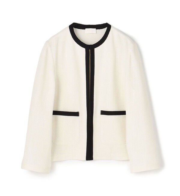 Ballsey「カラミ ノーカラージャケット」|ノーカラージャケット|11 ホワイト