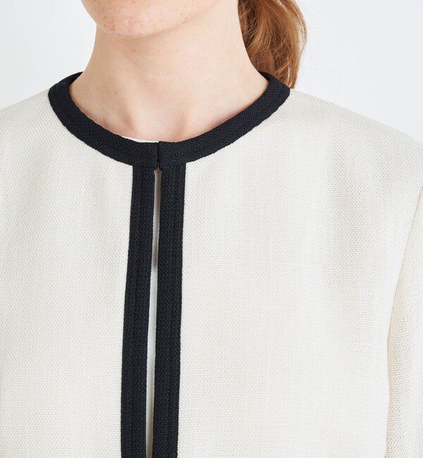 Ballsey「カラミ ノーカラージャケット」|ノーカラージャケット|