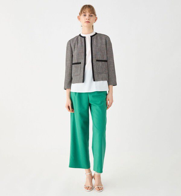 Ballsey「カラミ ノーカラージャケット」|ノーカラージャケット|