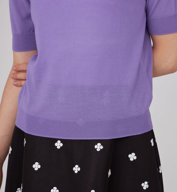 Ballsey「スーパーエクストラファインウール ハーフスリーブプルオーバー」|ニット・セーター|