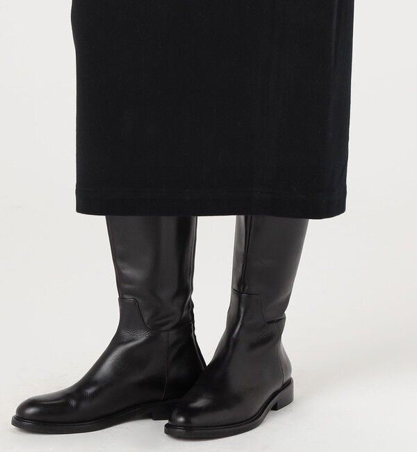 GALERIE VIE「ストレッチモールスキン Iラインミディスカート」|タイト|