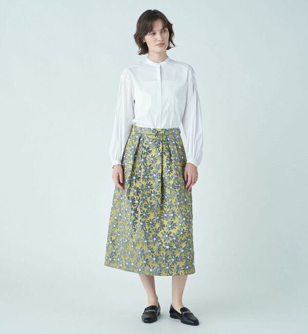 TOMORROWLAND collection「ストレッチブロード ピンタックブラウス」|シャツ・ブラウス|