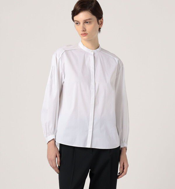 TOMORROWLAND collection「ストレッチブロード ピンタックブラウス」|シャツ・ブラウス|