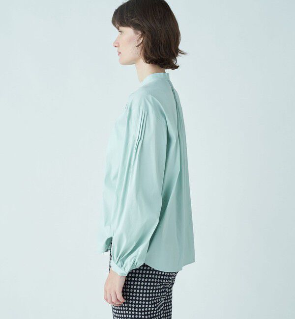 TOMORROWLAND collection「ストレッチブロード ピンタックブラウス」|シャツ・ブラウス|