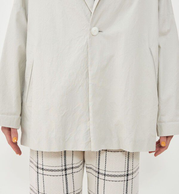 GALERIE VIE「パラシュートクロス ワイドチェスタージャケットコート」|チェスターコート|