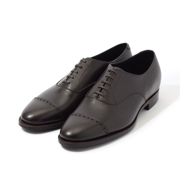 TOMORROWLAND GOODS「A piece of craftsman パンチドキャップトゥ」|ビジネス・ドレスシューズ|49 ダークブラウン