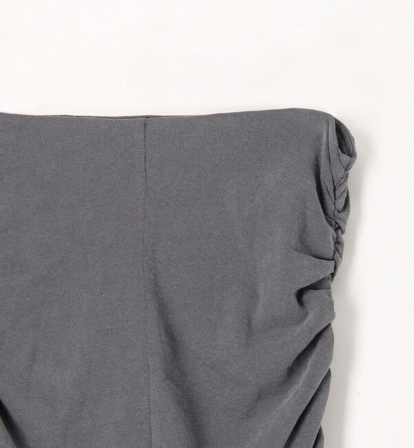 JAMES PERSE「ブラッシュドコットンジャージー サイドシャーリングスカート WRBJ5960」|タイト|