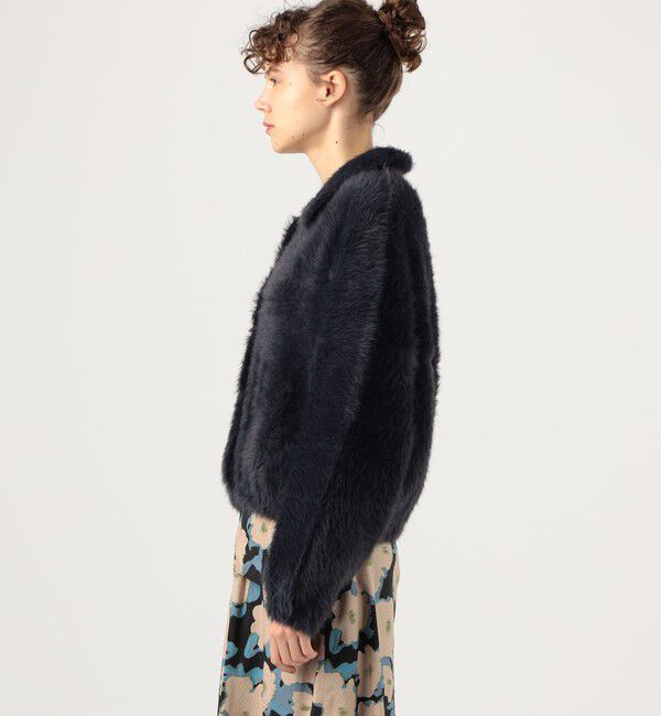 Ballsey「フェザーヤーン ステンカラーカーディガン」|カーディガン|