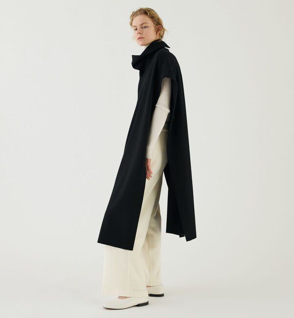 GALERIE VIE「ミルドスムース スタンドネックロングベスト」|ベスト・ジレ|