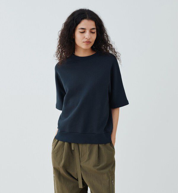 GALERIE VIE「スビンバックパイル ハーフスリーブプルオーバー」|スウェット・ジャージ|