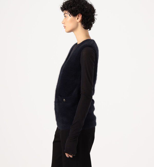 DES PRES「フォックスカシミヤ Vネックベスト」|ベスト・ジレ|