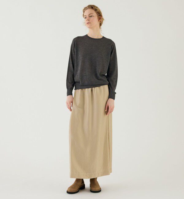 GALERIE VIE「 ウーステッドカシミヤ クルーネックプルオーバー」|ニット・セーター|