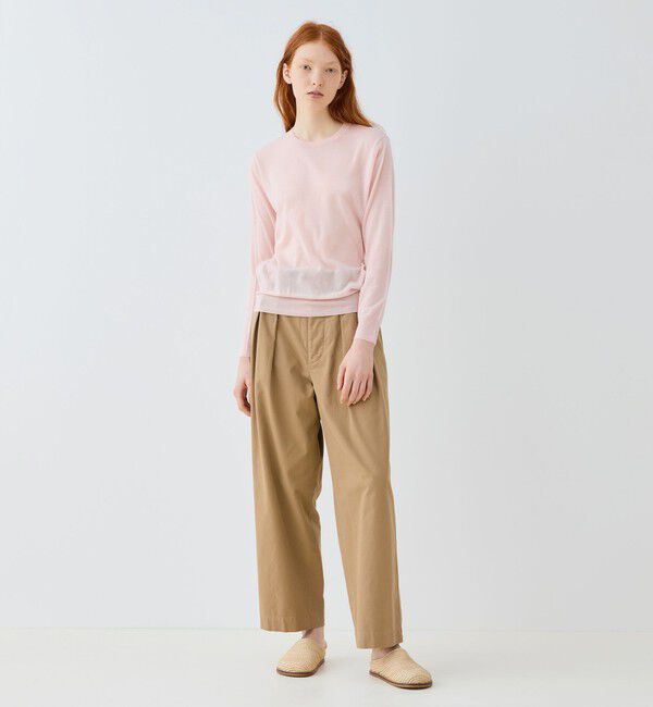 GALERIE VIE「 ウーステッドカシミヤ クルーネックプルオーバー」|ニット・セーター|