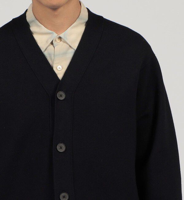 TOMORROWLAND MENS「TOMORROWLAND tricot ウールポリエステルミラノリブ Vネックカーディガン」|カーディガン|