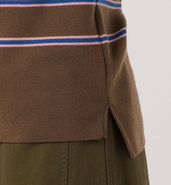 MACPHEE「ウールナイロンボーダー ボートネックプルオーバー」|ニット・セーター|