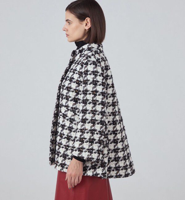 TOMORROWLAND collection「スラブハウンドトゥース トッパーコート」|その他|