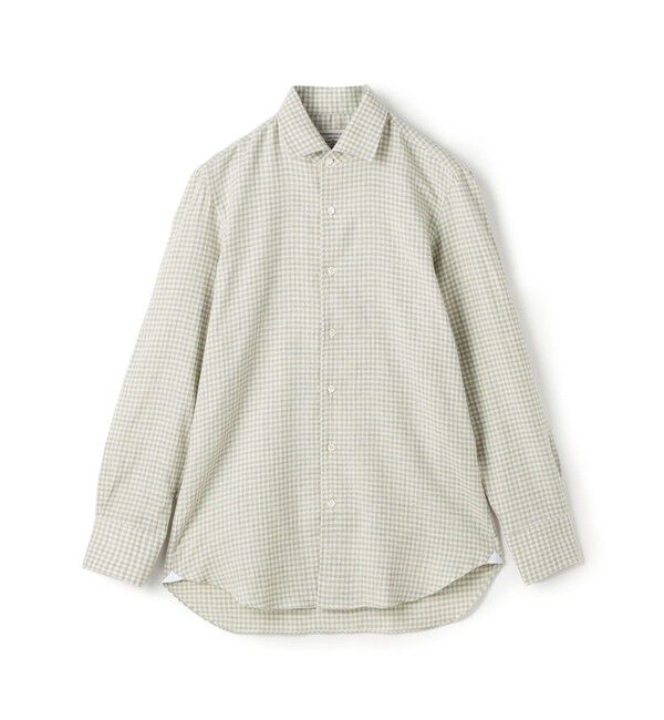 TOMORROWLAND BUYING WEAR「【別注】Maria Santangelo コットンウール ワンピースカラーシャツ」|シャツ・ブラウス|38 ライトグリーン系