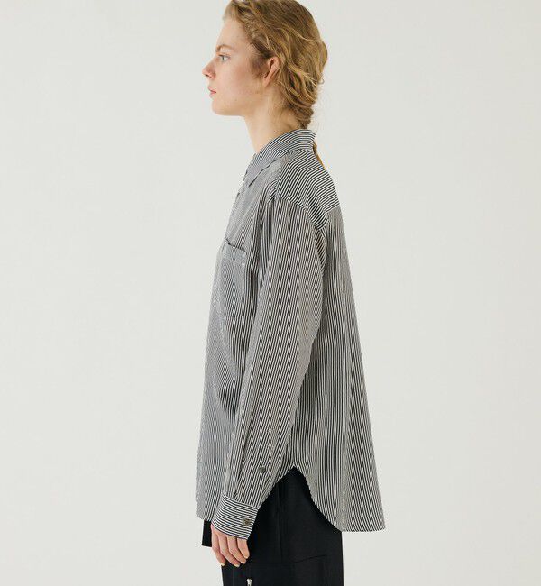 GALERIE VIE「セルロースシルクブロード カラーシャツ」|シャツ・ブラウス|