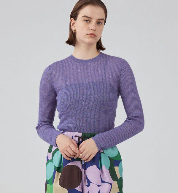 Ballsey「オーロラモヘヤ クルーネックプルオーバー」|ニット・セーター|